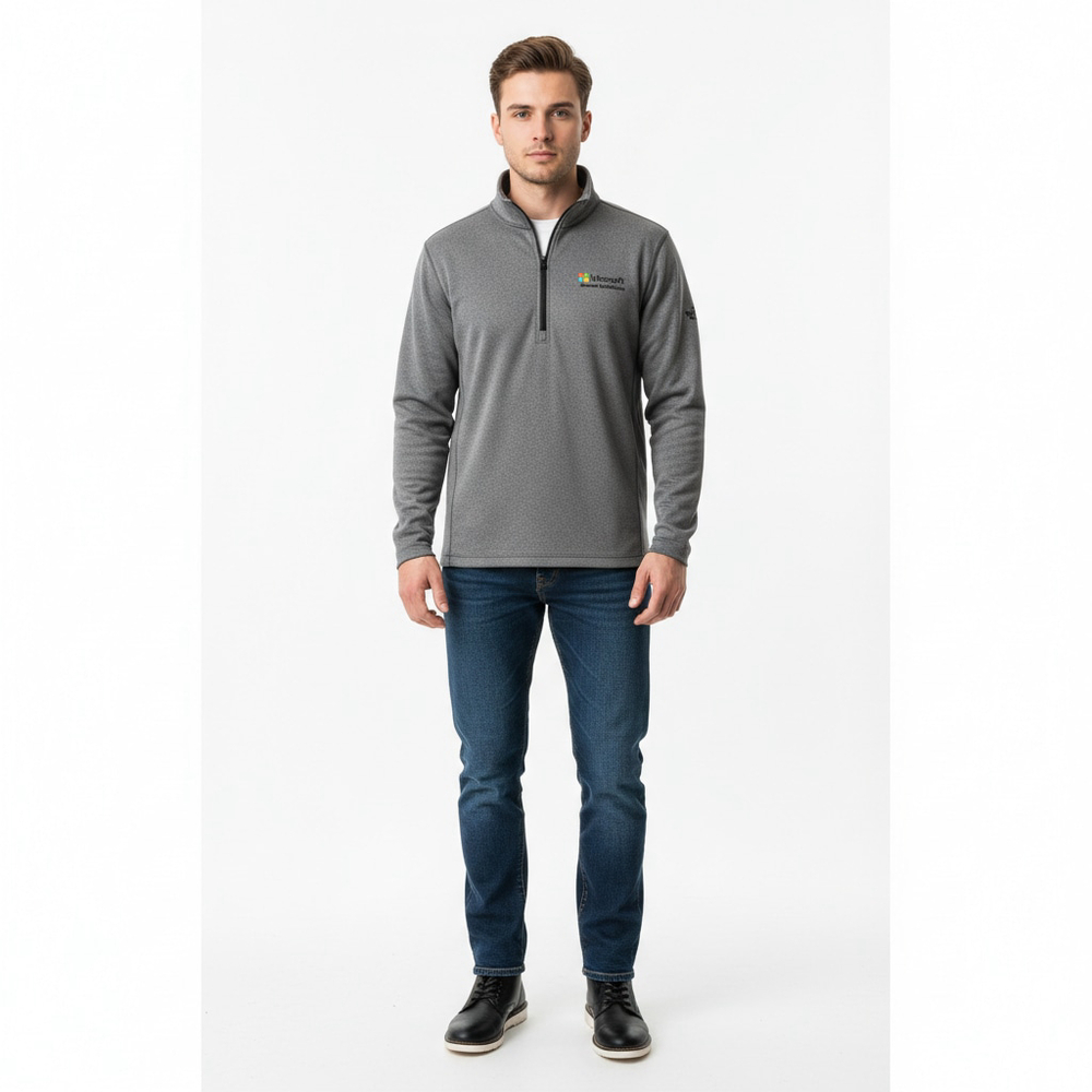 The North Face Men’s Gray Microsoft 1/4 Zip Pullover Size L